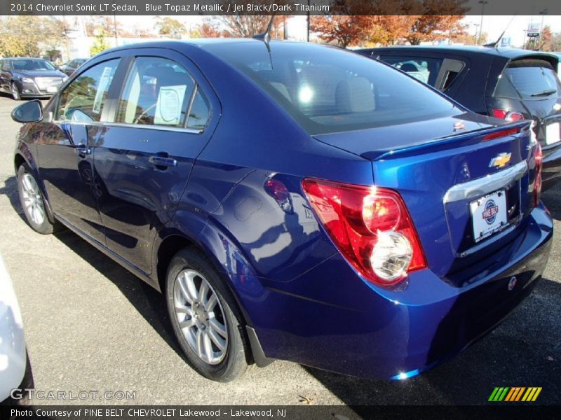 Blue Topaz Metallic / Jet Black/Dark Titanium 2014 Chevrolet Sonic LT Sedan