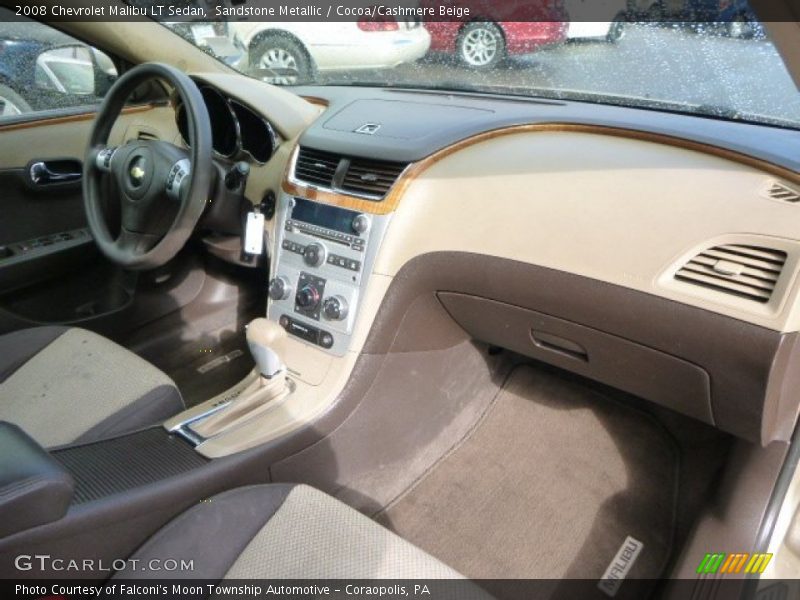 Sandstone Metallic / Cocoa/Cashmere Beige 2008 Chevrolet Malibu LT Sedan