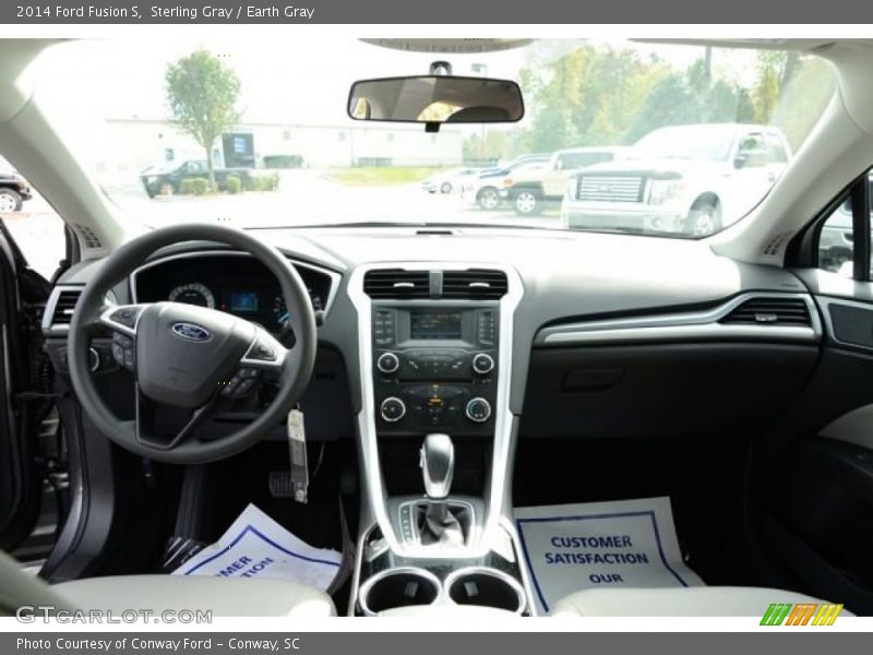 Sterling Gray / Earth Gray 2014 Ford Fusion S