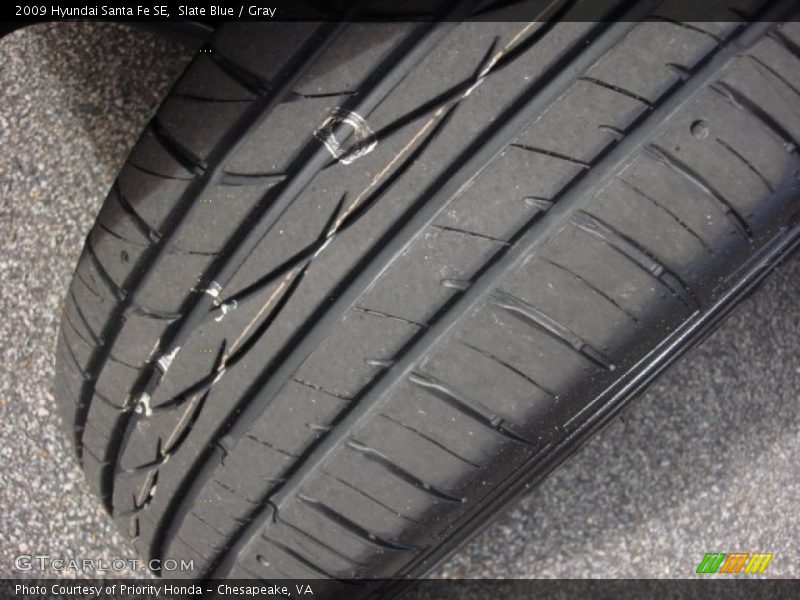 Slate Blue / Gray 2009 Hyundai Santa Fe SE