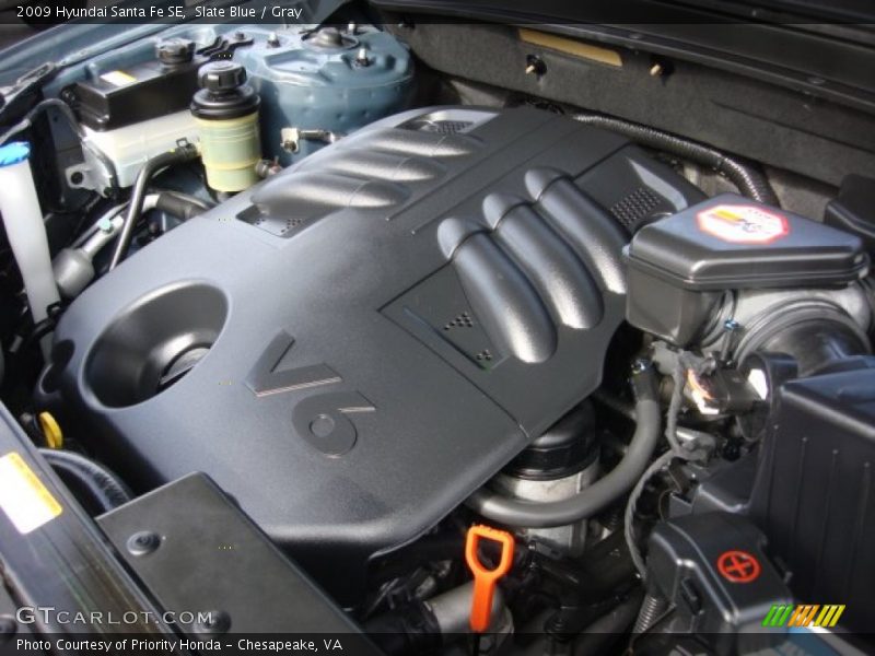 Slate Blue / Gray 2009 Hyundai Santa Fe SE