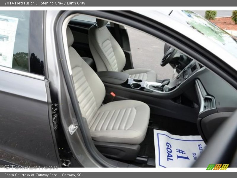 Sterling Gray / Earth Gray 2014 Ford Fusion S