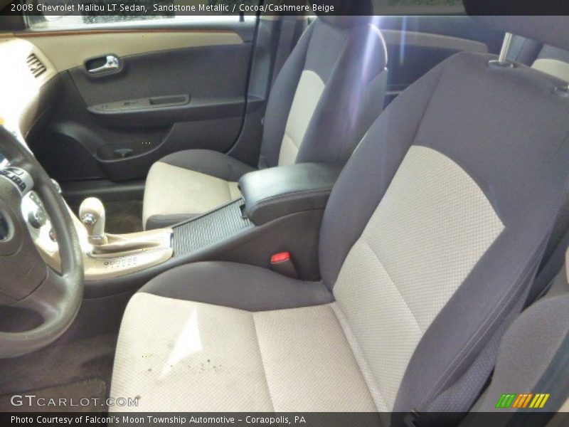 Sandstone Metallic / Cocoa/Cashmere Beige 2008 Chevrolet Malibu LT Sedan