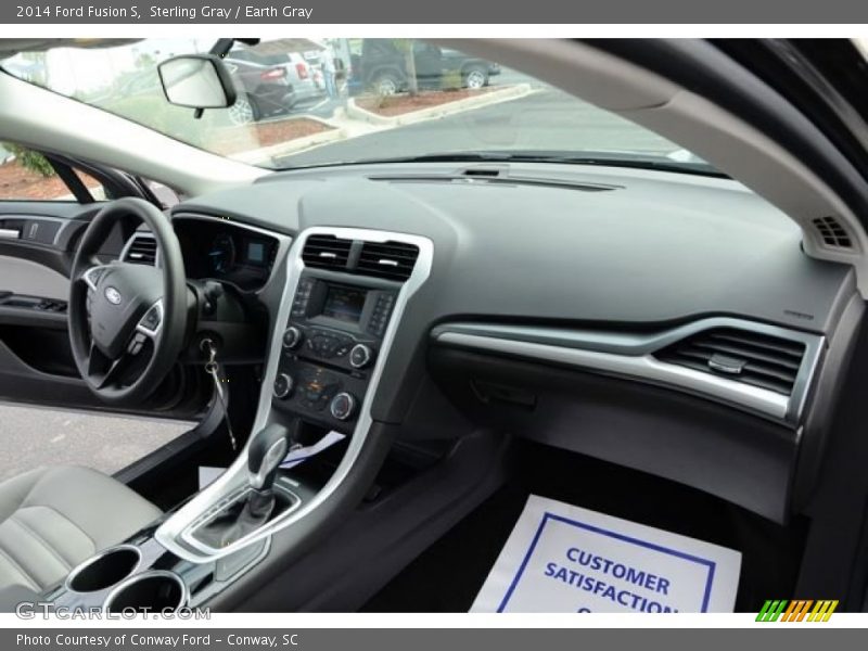 Sterling Gray / Earth Gray 2014 Ford Fusion S
