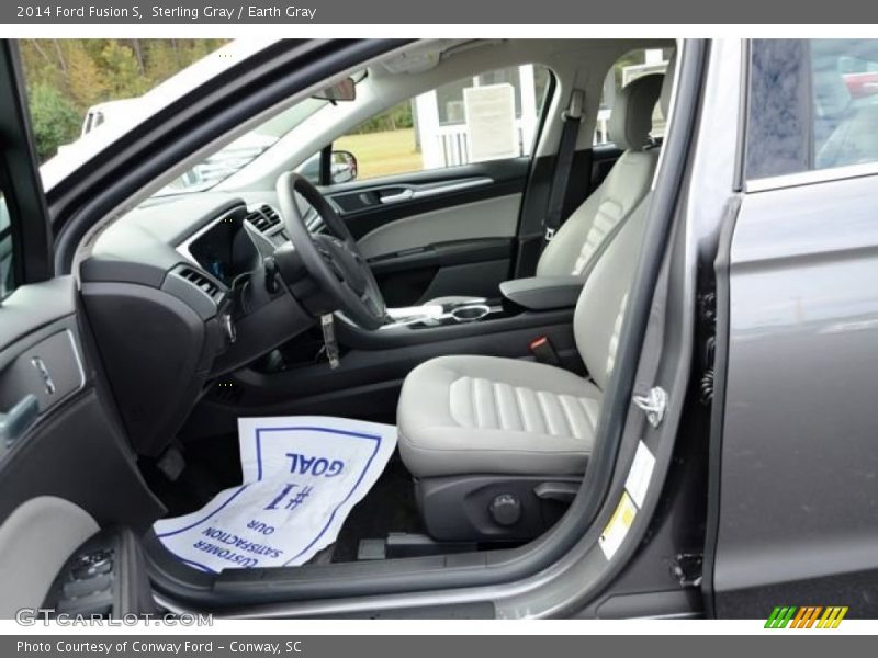 Sterling Gray / Earth Gray 2014 Ford Fusion S