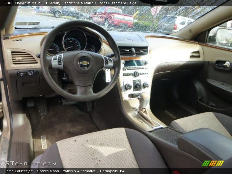 Sandstone Metallic / Cocoa/Cashmere Beige 2008 Chevrolet Malibu LT Sedan