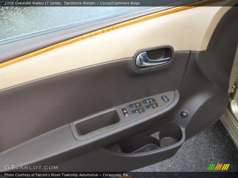 Sandstone Metallic / Cocoa/Cashmere Beige 2008 Chevrolet Malibu LT Sedan