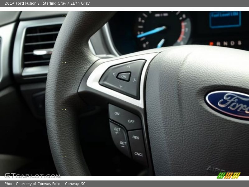 Sterling Gray / Earth Gray 2014 Ford Fusion S