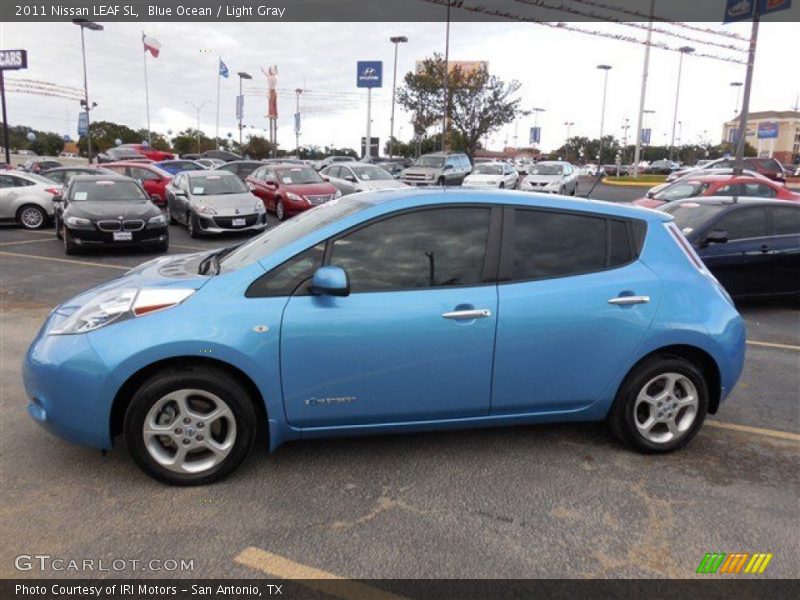 Blue Ocean / Light Gray 2011 Nissan LEAF SL