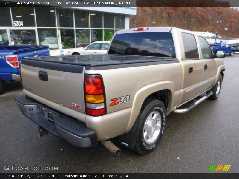 Sand Beige Metallic / Neutral 2005 GMC Sierra 1500 SLT Crew Cab 4x4