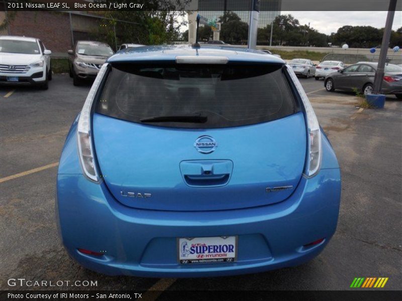 Blue Ocean / Light Gray 2011 Nissan LEAF SL