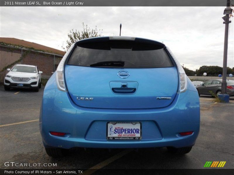 Blue Ocean / Light Gray 2011 Nissan LEAF SL
