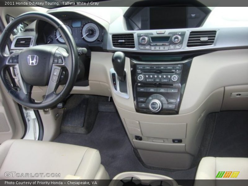 Taffeta White / Gray 2011 Honda Odyssey Touring