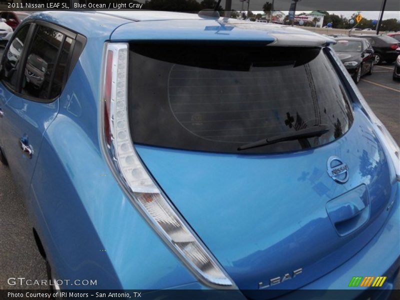 Blue Ocean / Light Gray 2011 Nissan LEAF SL