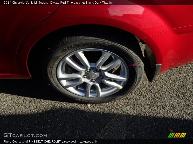 Crystal Red Tintcoat / Jet Black/Dark Titanium 2014 Chevrolet Sonic LT Sedan