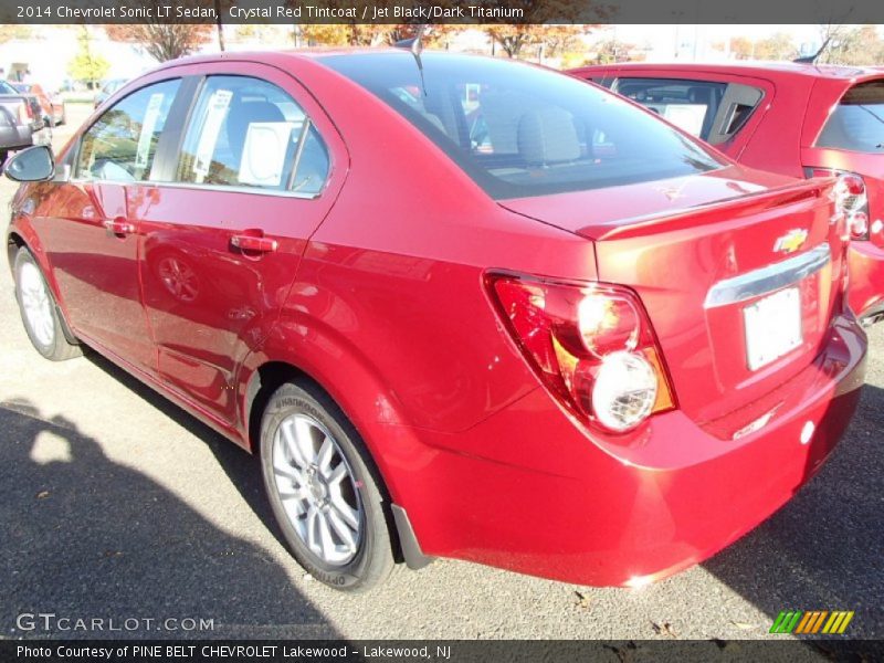 Crystal Red Tintcoat / Jet Black/Dark Titanium 2014 Chevrolet Sonic LT Sedan