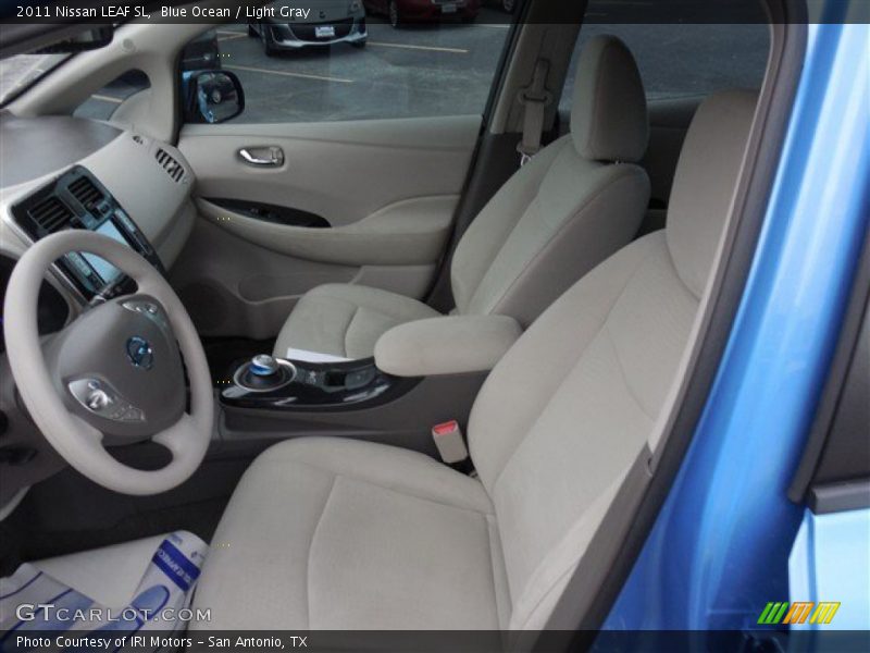 Blue Ocean / Light Gray 2011 Nissan LEAF SL