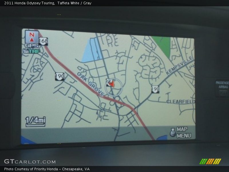 Taffeta White / Gray 2011 Honda Odyssey Touring