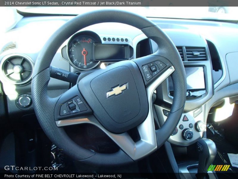 Crystal Red Tintcoat / Jet Black/Dark Titanium 2014 Chevrolet Sonic LT Sedan