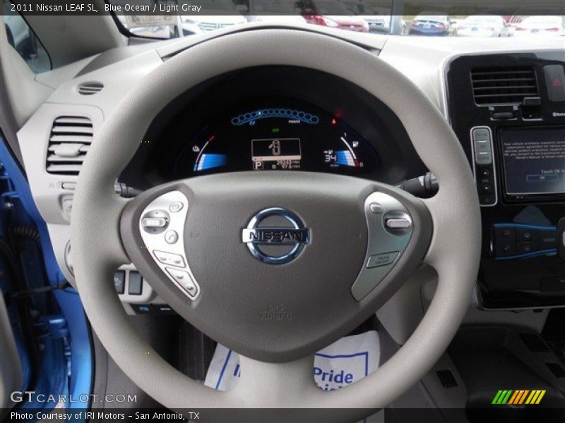 Blue Ocean / Light Gray 2011 Nissan LEAF SL