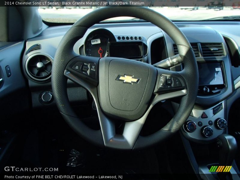 Black Granite Metallic / Jet Black/Dark Titanium 2014 Chevrolet Sonic LT Sedan