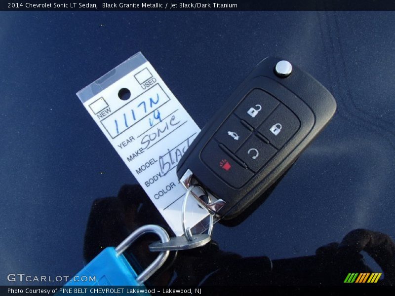 Black Granite Metallic / Jet Black/Dark Titanium 2014 Chevrolet Sonic LT Sedan