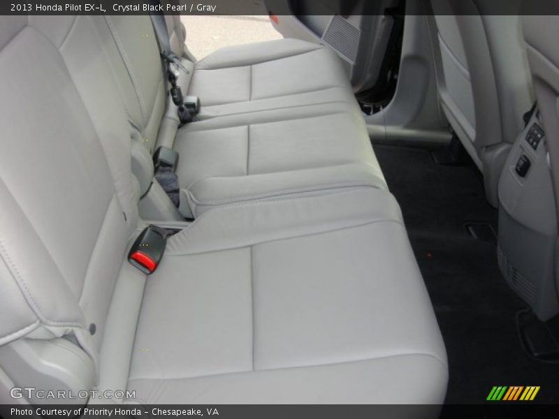 Crystal Black Pearl / Gray 2013 Honda Pilot EX-L