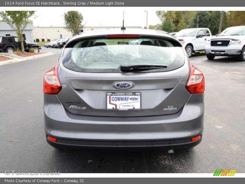 Sterling Gray / Medium Light Stone 2014 Ford Focus SE Hatchback