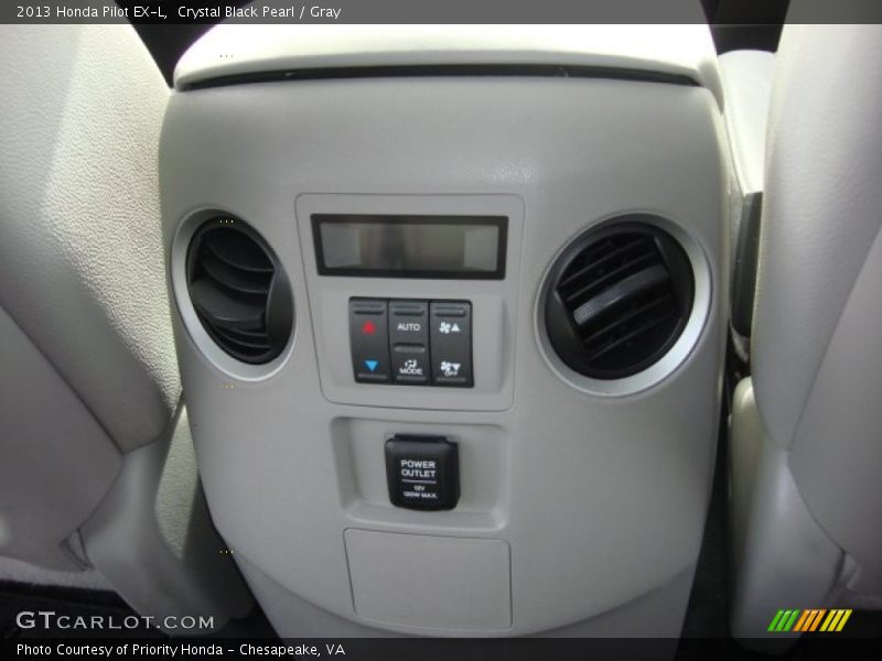 Crystal Black Pearl / Gray 2013 Honda Pilot EX-L