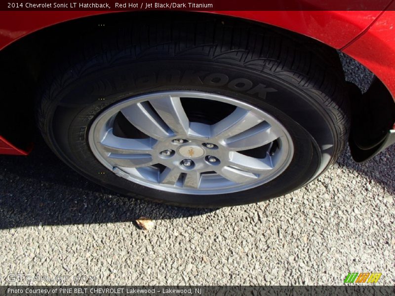 Red Hot / Jet Black/Dark Titanium 2014 Chevrolet Sonic LT Hatchback