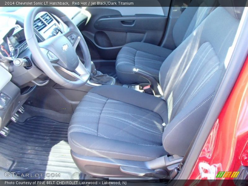 Red Hot / Jet Black/Dark Titanium 2014 Chevrolet Sonic LT Hatchback