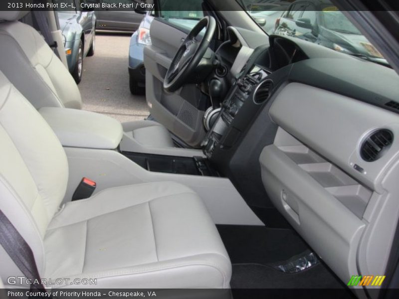 Crystal Black Pearl / Gray 2013 Honda Pilot EX-L