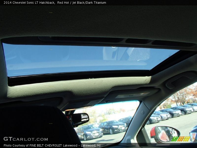 Red Hot / Jet Black/Dark Titanium 2014 Chevrolet Sonic LT Hatchback