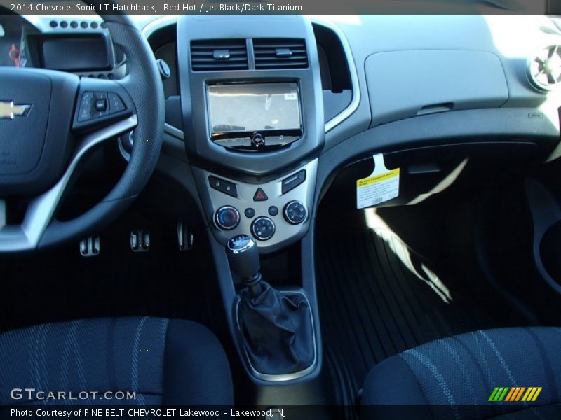 Red Hot / Jet Black/Dark Titanium 2014 Chevrolet Sonic LT Hatchback
