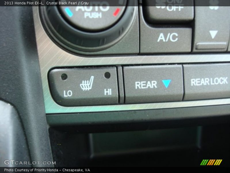 Crystal Black Pearl / Gray 2013 Honda Pilot EX-L
