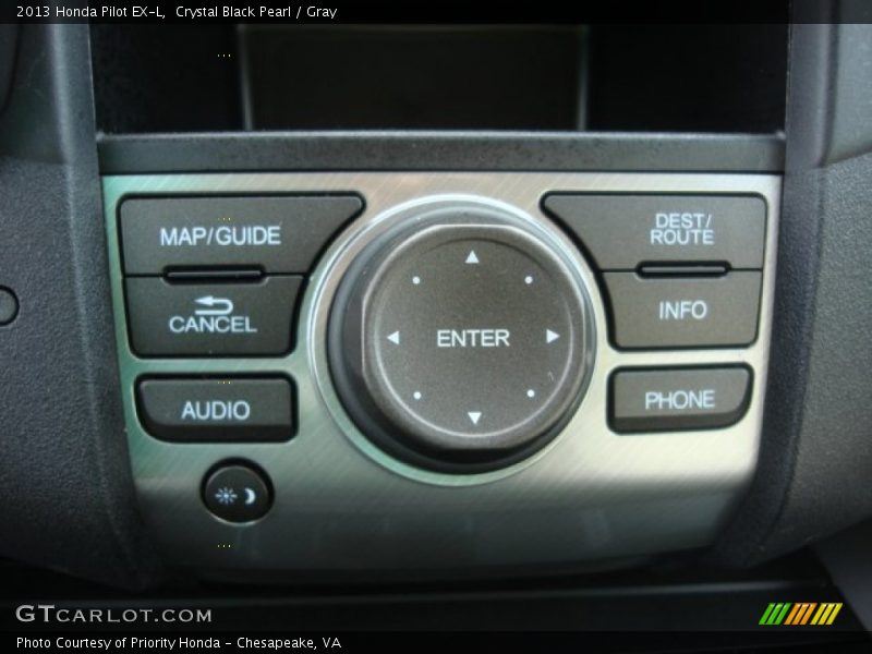 Crystal Black Pearl / Gray 2013 Honda Pilot EX-L