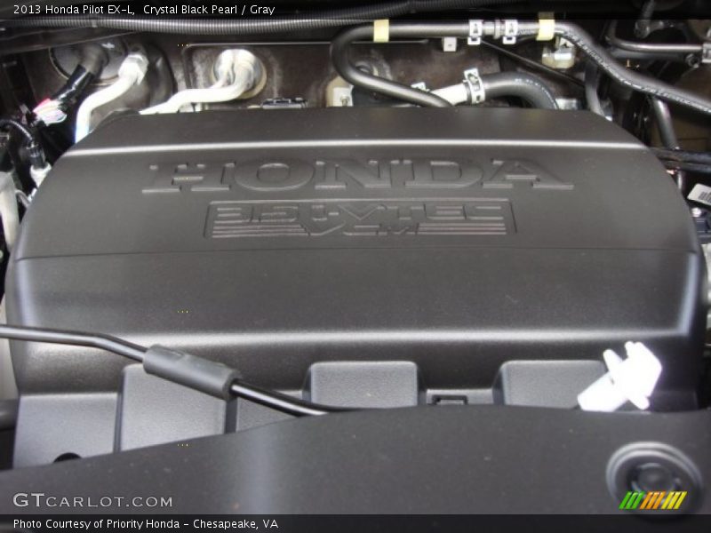 Crystal Black Pearl / Gray 2013 Honda Pilot EX-L