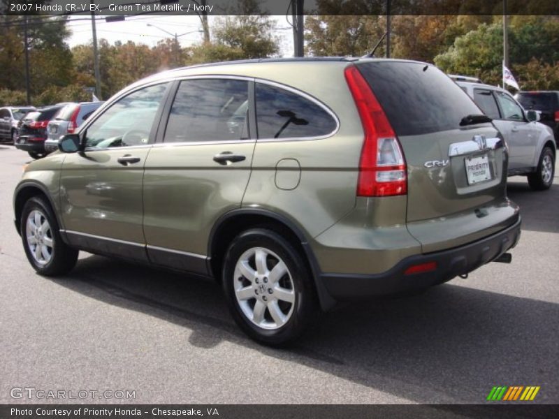 Green Tea Metallic / Ivory 2007 Honda CR-V EX