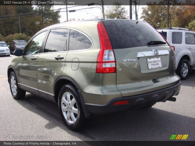 Green Tea Metallic / Ivory 2007 Honda CR-V EX