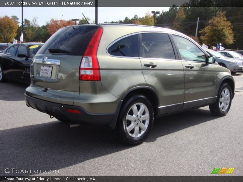 Green Tea Metallic / Ivory 2007 Honda CR-V EX