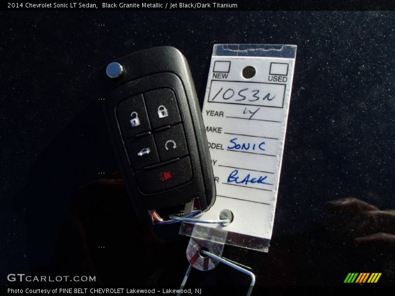 Black Granite Metallic / Jet Black/Dark Titanium 2014 Chevrolet Sonic LT Sedan