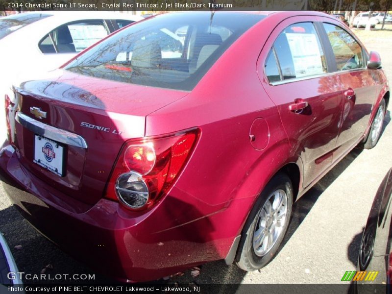Crystal Red Tintcoat / Jet Black/Dark Titanium 2014 Chevrolet Sonic LT Sedan