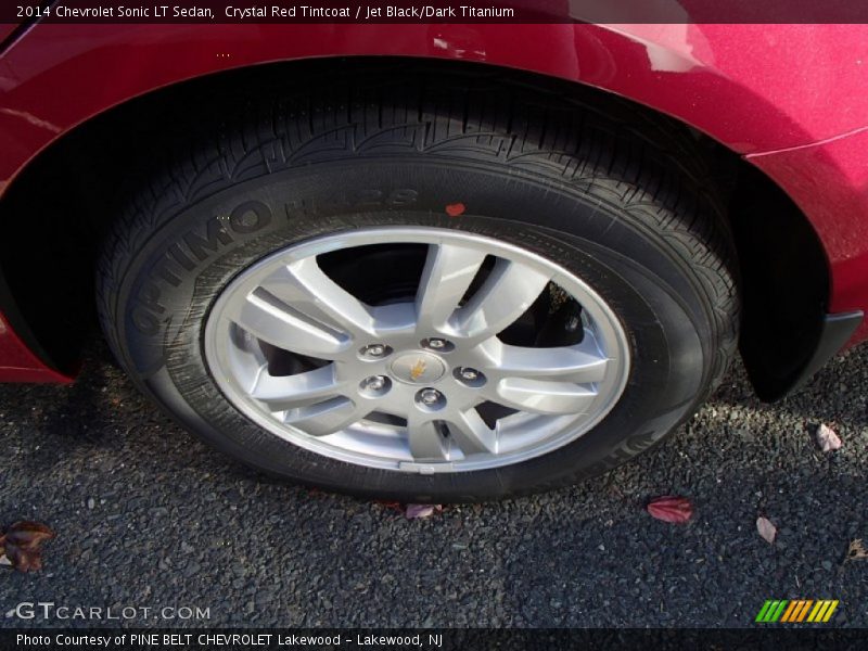 Crystal Red Tintcoat / Jet Black/Dark Titanium 2014 Chevrolet Sonic LT Sedan