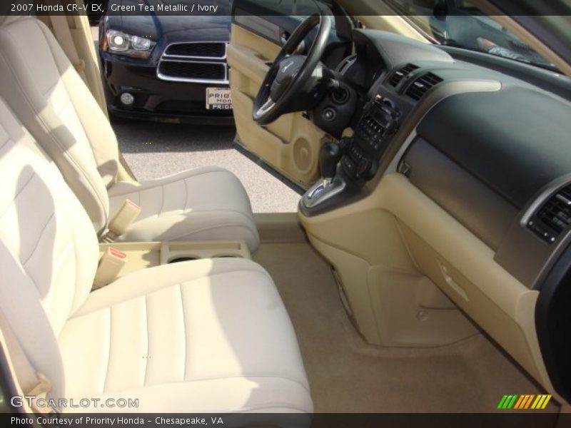 Green Tea Metallic / Ivory 2007 Honda CR-V EX