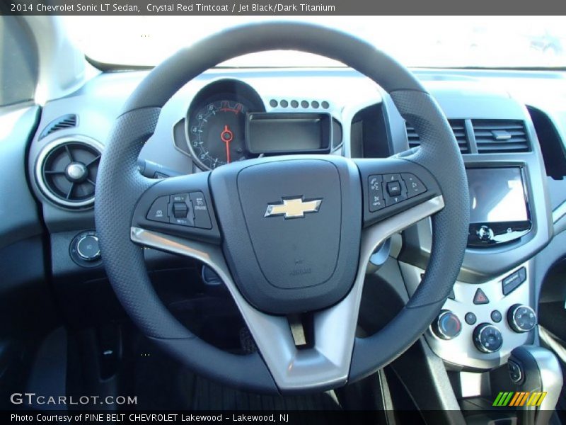 Crystal Red Tintcoat / Jet Black/Dark Titanium 2014 Chevrolet Sonic LT Sedan