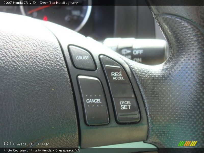 Green Tea Metallic / Ivory 2007 Honda CR-V EX