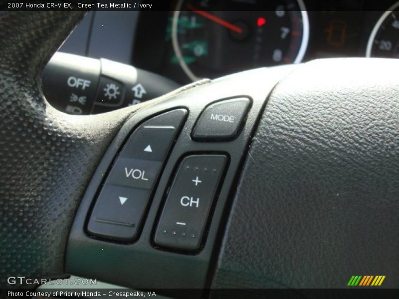 Green Tea Metallic / Ivory 2007 Honda CR-V EX
