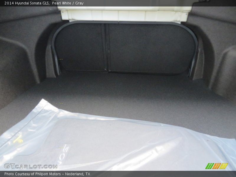 Pearl White / Gray 2014 Hyundai Sonata GLS