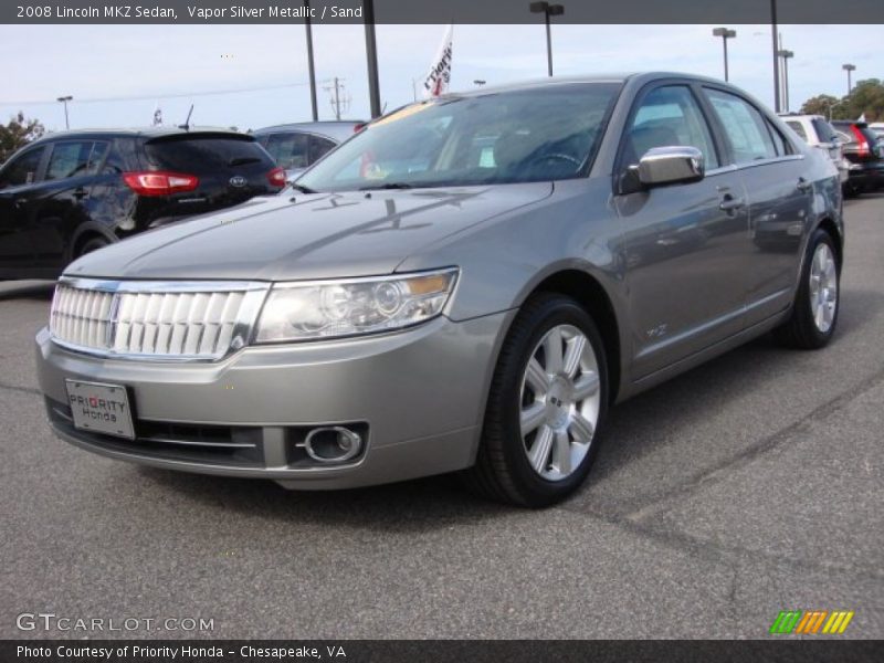 Vapor Silver Metallic / Sand 2008 Lincoln MKZ Sedan