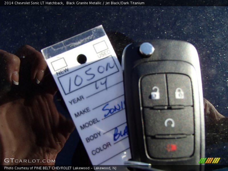 Black Granite Metallic / Jet Black/Dark Titanium 2014 Chevrolet Sonic LT Hatchback